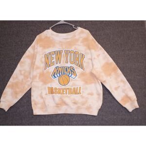 Hybrid Apparel NBA New York Knicks Retro Orange Tie Dye Sweatshirt Women's XL